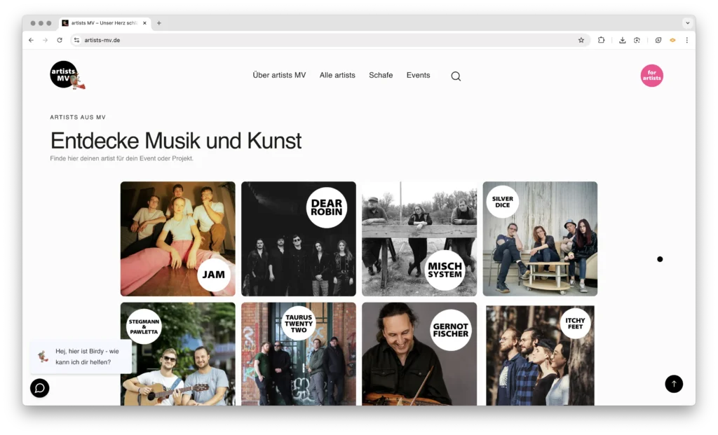 artists MV - Künstler svg+xml;charset=utf - BLS media